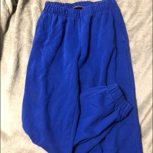 Royal blue brandy Melville sweat pants
